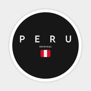 Peru flag, peruvian flag Magnet